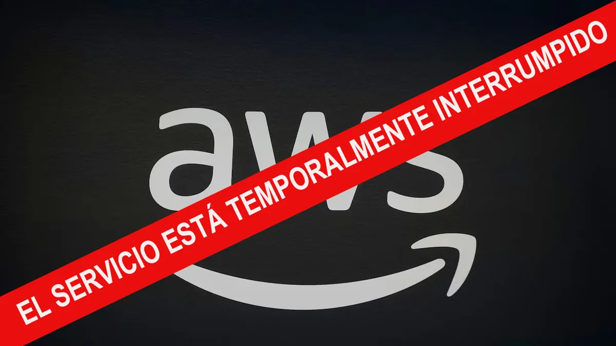 interrupción en los servicios de Amazon Web Services (AWS)